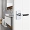 Sure-Loc Hardware Sure-Loc Hardware Levanto Privacy Rosette, Polished Chrome, Smooth Grip in Flat Black LV102 26 GRIP-SM FBL - alternate 2